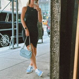 Express Womens size small, navy midi sleeveless dress